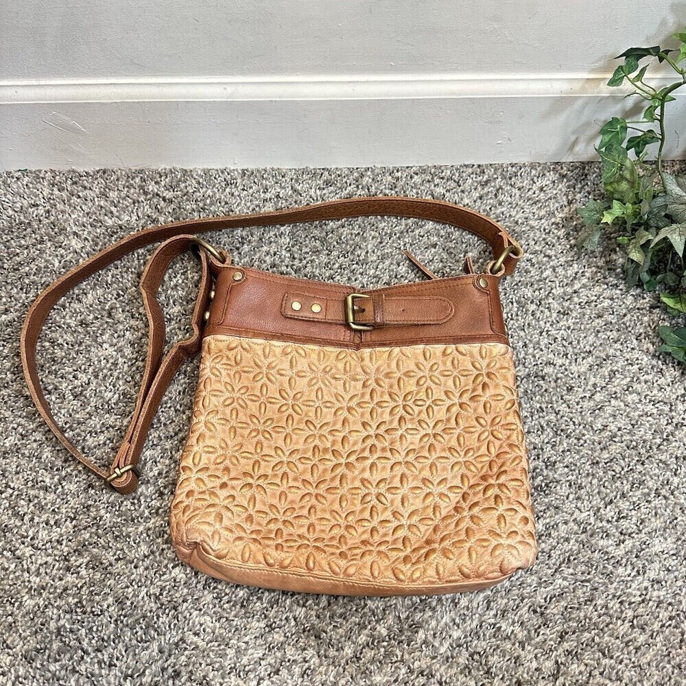 Anabaglish Joan Crossbody Bag Brown Sundance Catalog Leather Quilted